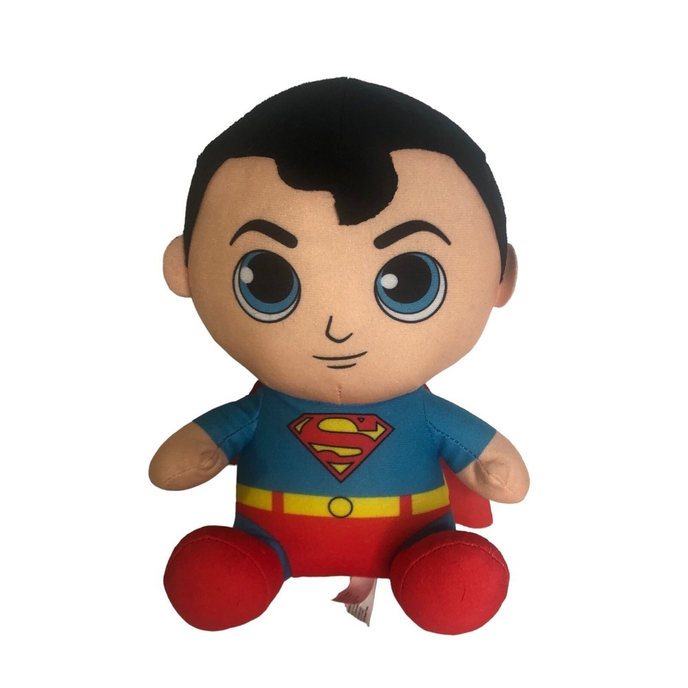 DC Comics Superman‎ Big Head Plush 10" Toy Factory 2019 Stuffed Superhero Doll